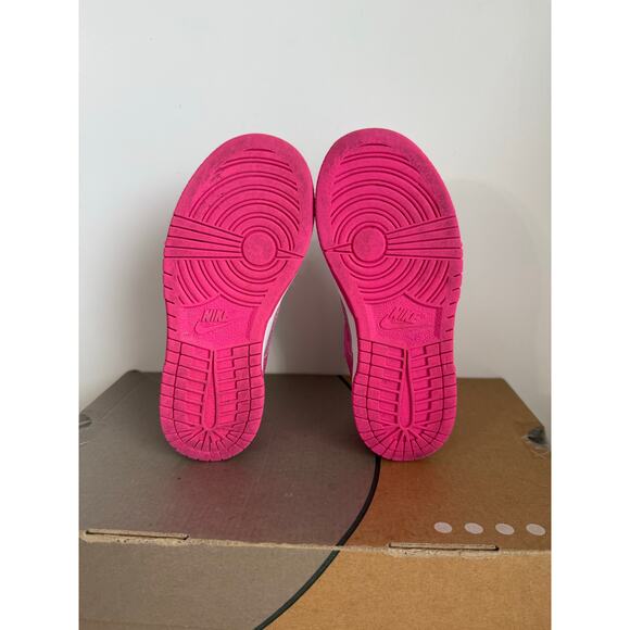 Nike Dunk Low Pink/White Toddler Sneakers - SZ 11 C - Picture 10 of 11